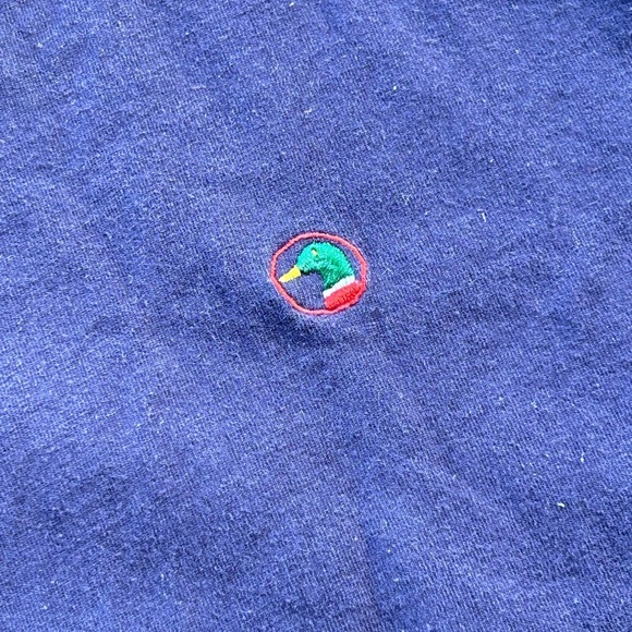 Vintage 90s Duckhead blue tee size M MADE IN USA - Picture 2 of 4